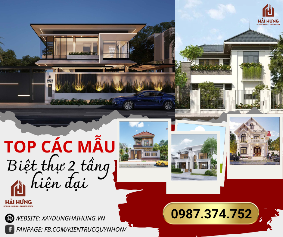 TOP mẫu biệt thự 2 tầng hiện đại tại Gia Lai đẹp “SIÊU ĐỈNH” mới nhất được nhiều người săn lùng