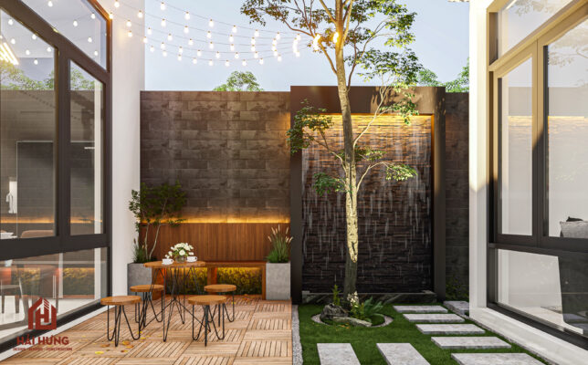 Thiết kế ban công sân sau với phong cách cực chill