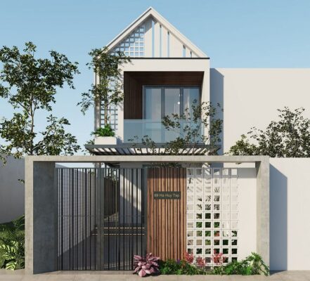 Thiét kế cửa cổng nhà hiện đại đẹp nhát 2023
