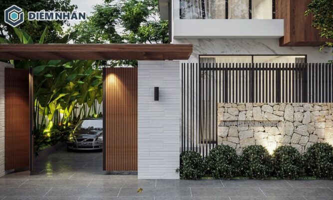 Thiét kế cửa cổng nhà hiện đại đẹp nhát 2023
