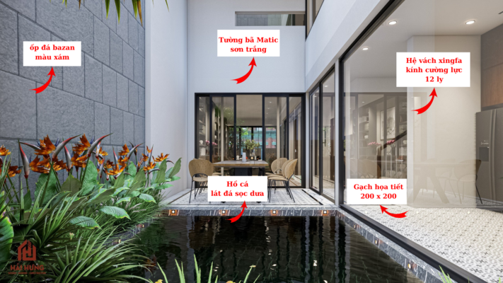 Nhà phố hiện đại 3 tầng phong cách hiện đại