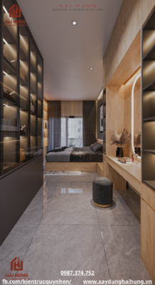 Thiêt kế phòng ngủ nhà phố kết hợp kinh doanh tại P. Bình Định - TX. An Nhơn 