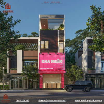 Thiêt kế mặt tiền nhà phố kết hợp kinh doanh tại P. Bình Định - TX. An Nhơn 