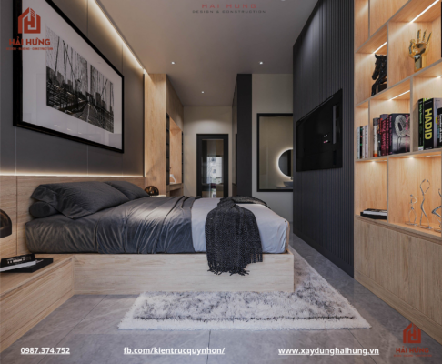 Thiêt kế phòng ngủ nhà phố kết hợp kinh doanh tại P. Bình Định - TX. An Nhơn 