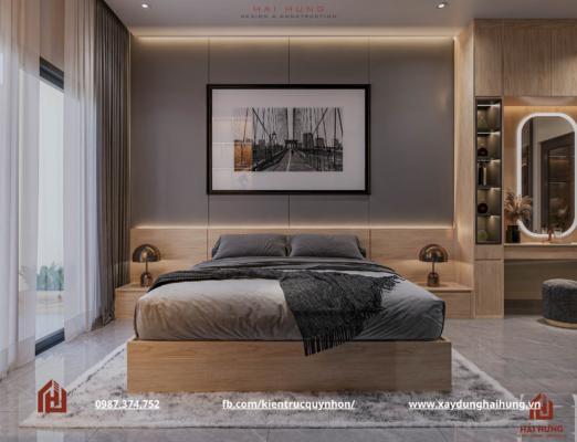 Thiêt kế phòng ngủ nhà phố kết hợp kinh doanh tại P. Bình Định - TX. An Nhơn 