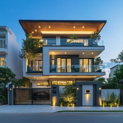nhà phố mặt tiền rộng