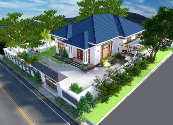 Nhà cấp 4 kiểu biệt thự vườn