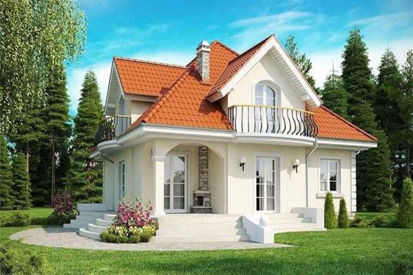 Nhà cấp 4 sân vườn phong cách Châu Âu
