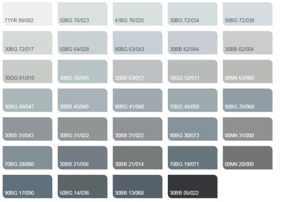 Màu ghi xám - sang trọng và hiện đại