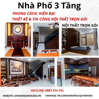 Một số mẫu thiết kế thi công nội thất trọn gói Hải Hưng đẹp được ưa chuộng tại Bình Định