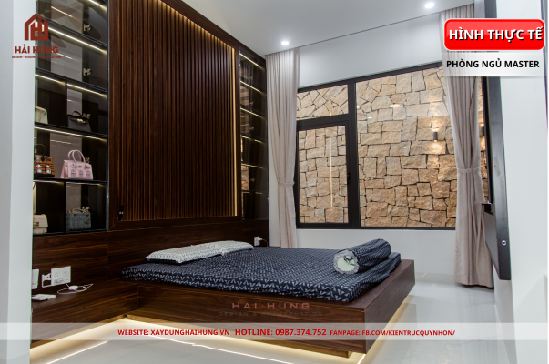 So sánh 3D & thực tế nhà phố 3 tầng đẹp anh CAO SON: kiến trúc hiện đại