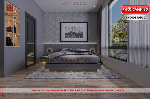 So sánh 3D & thực tế nhà phố 3 tầng đẹp anh CAO SON: kiến trúc hiện đại