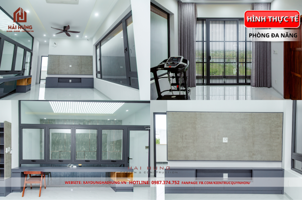 So sánh 3D & thực tế nhà phố 3 tầng đẹp anh CAO SON: kiến trúc hiện đại