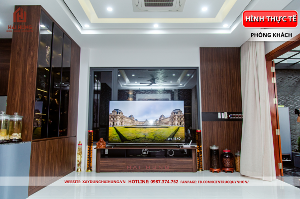 So sánh 3D & thực tế nhà phố 3 tầng đẹp anh CAO SON: kiến trúc hiện đại