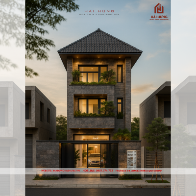 Mời mọi người xem qua các mẫu nhà phố đẹp mới nhất do Hải Hưng gửi đến các quý khách hàng: