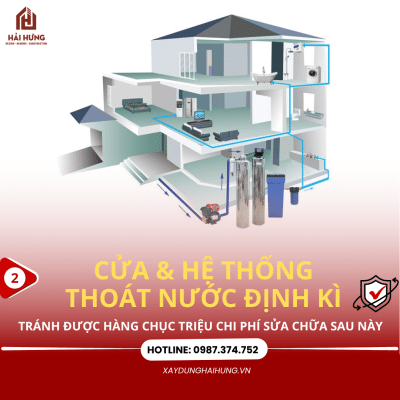Kiểm tra cửa và hệ thống thoát nước định kỳ – ngôi nhà khỏi “kẻ thù vô hình”