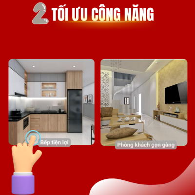 Tối ưu công năng trước, thẩm mỹ nội thất. webp