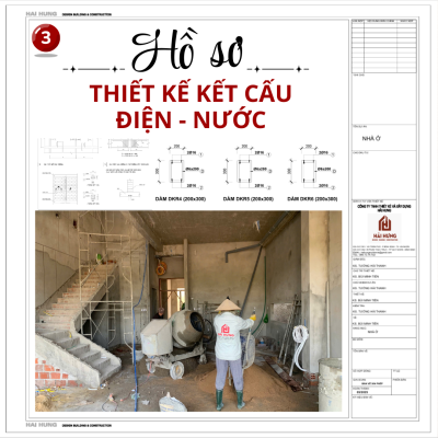 Hồ sơ thiết kế kết cấu – điện – nước – "trái tim" của công trình