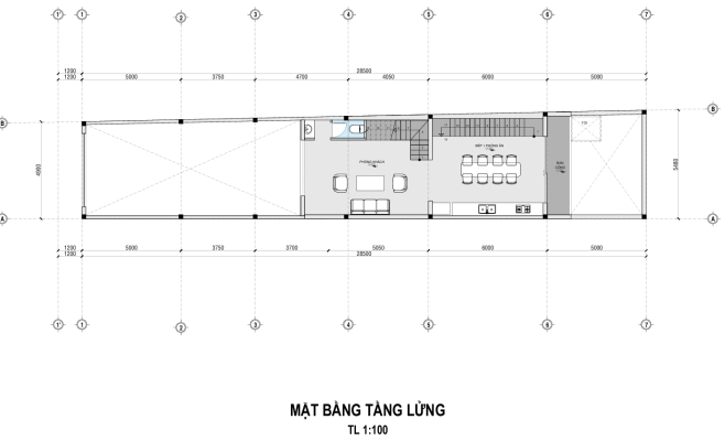 Mẫu bản vẽ thiết kế nhà phố kết hợp kinh doanh hiện đại mới nhất mặt bằng tầng 2.webp