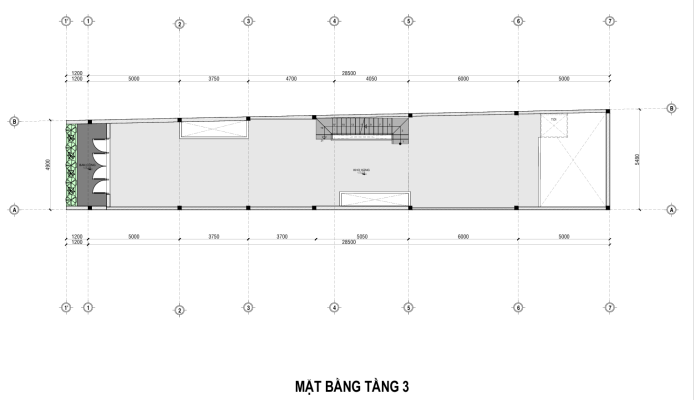 Mẫu bản vẽ thiết kế nhà phố kết hợp kinh doanh hiện đại mới nhất mặt bằng tầng 4.webp