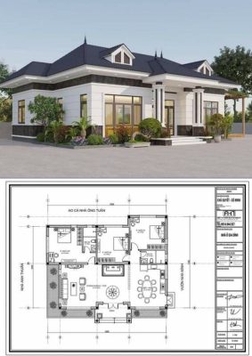 Bản vẽ chi tiết, dễ thi công của thiết kế nhà đẹp Quy Nhơn