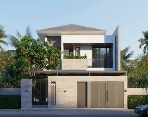 Những yếu tố tạo nên mặt tiền ấn tượng cho thiết kế nhà đẹp 2 tầng