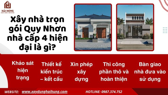 Xây nhà trọn gói Quy Nhơn nhà cấp 4 hiện đại là gì?.webp