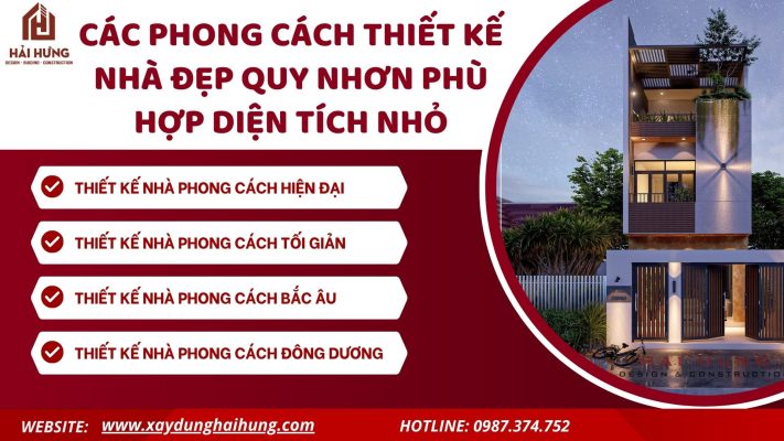 Các phong cách thiết kế nhà đẹp Quy Nhơn phù hợp diện tích nhỏ.webp