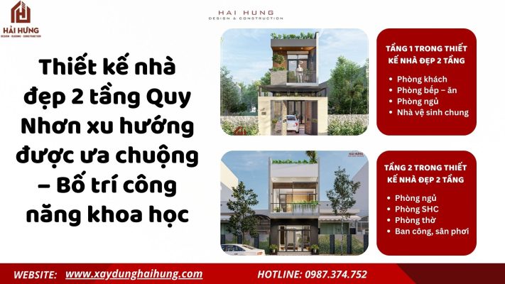 Thiết kế nhà đẹp 2 tầng Quy Nhơn xu hướng được ưa chuộng – Bố trí công năng khoa học.webp