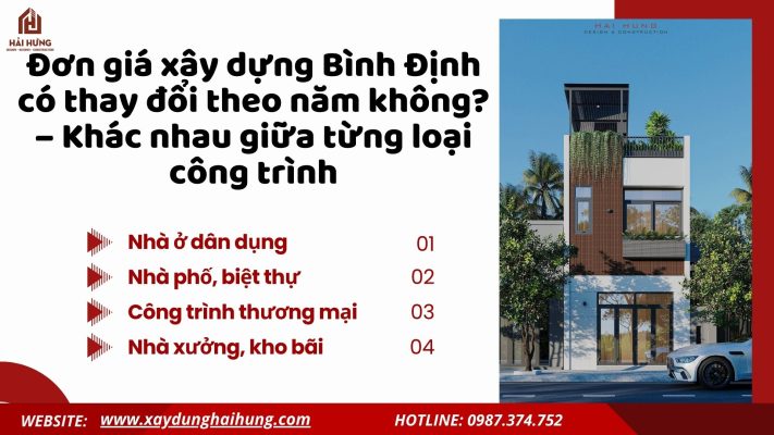 Đơn giá xây dựng Bình Định có thay đổi theo năm không? – Khác nhau giữa từng loại công trình.webp