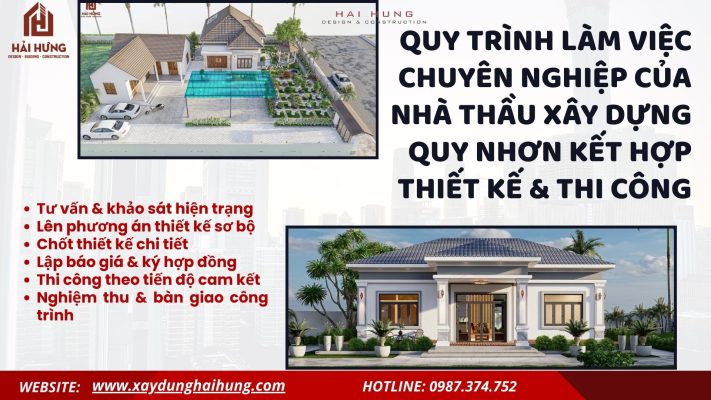 Quy trình làm việc chuyên nghiệp của Nhà thầu xây dựng Quy Nhơn kết hợp thiết kế & thi công.webp