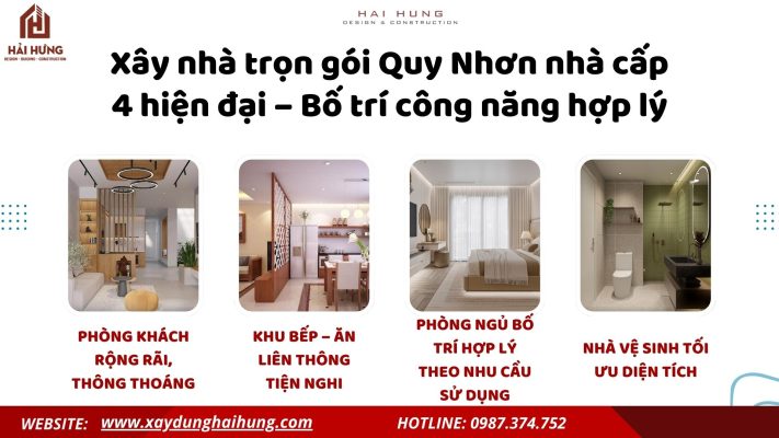 Xây nhà trọn gói Quy Nhơn nhà cấp 4 hiện đại – Bố trí công năng hợp lý.webp