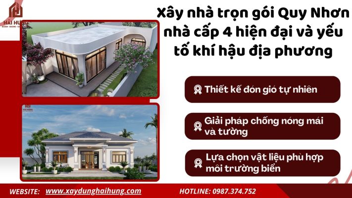 Xây nhà trọn gói Quy Nhơn nhà cấp 4 hiện đại và yếu tố khí hậu địa phương.webp