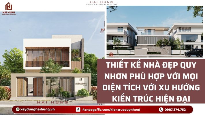 Thiết kế nhà đẹp Quy Nhơn phù hợp với mọi diện tích với xu hướng kiến trúc hiện đại.webp