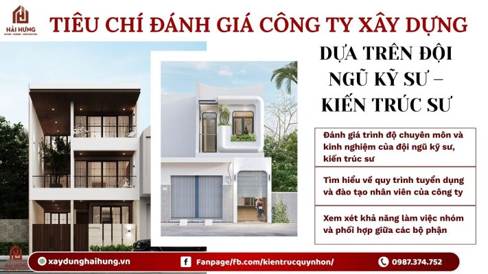 Tiêu chí đánh giá công ty xây dựng uy tín Quy Nhơn dựa trên đội ngũ kỹ sư – kiến trúc sư.webp