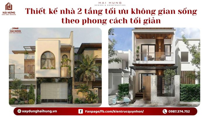 Thiết kế nhà 2 tầng tối ưu không gian sống theo phong cách tối giản.webp