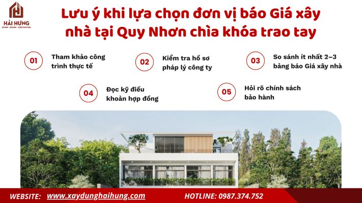 Lưu ý khi lựa chọn đơn vị báo Giá xây nhà tại Quy Nhơn chìa khóa trao tay.webp
