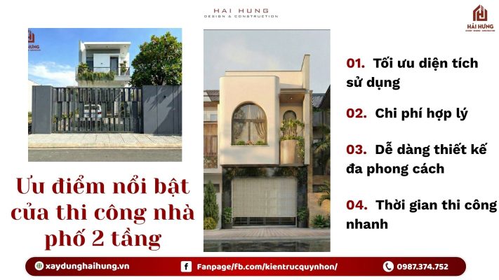 Ưu điểm nổi bật của thi công nhà phố 2 tầng.webp