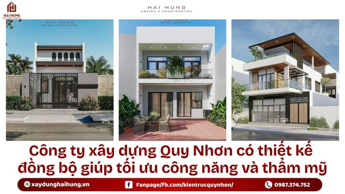 Công ty xây dựng Quy Nhơn có thiết kế đồng bộ giúp tối ưu công năng và thẩm mỹ.webp