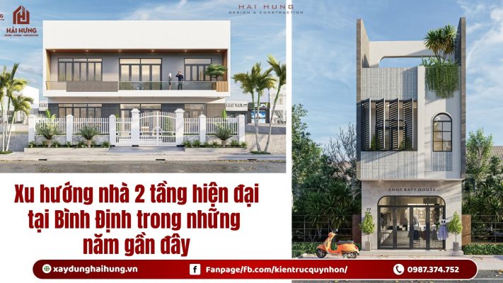 Xu hướng nhà 2 tầng hiện đại tại Bình Định trong những năm gần đây.webp