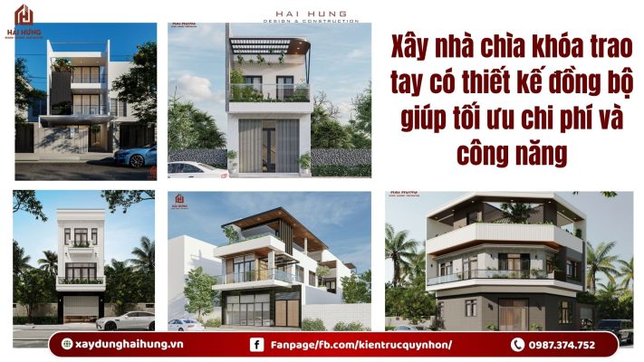 Xây nhà chìa khóa trao tay có thiết kế đồng bộ giúp tối ưu chi phí và công năng.webp