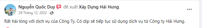 Anh Duy trải lòng về các dịch vụ bên Hải Hưng khi đã hợp tác cùng trong dự án nhà phố nhà mình 