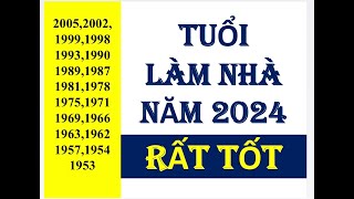 Tuổi xây nhà năm 2024 