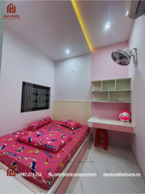 Hoàn thiện căn phòng ngủ nhà phố tân cổ điển 3 tầng  anh Hải - Chị Ngân 