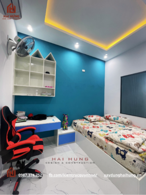 Hoàn thiện căn phòng ngủ nhà phố tân cổ điển 3 tầng  anh Hải - Chị Ngân 