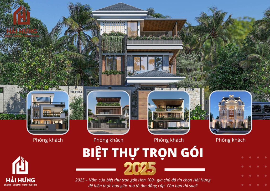Bùng nổ xu hướng biệt thự trọn gói năm 2025! Bạn đã kịp nắm bắt? Đừng để lỡ những ưu đãi vàng ngay từ hôm nay!