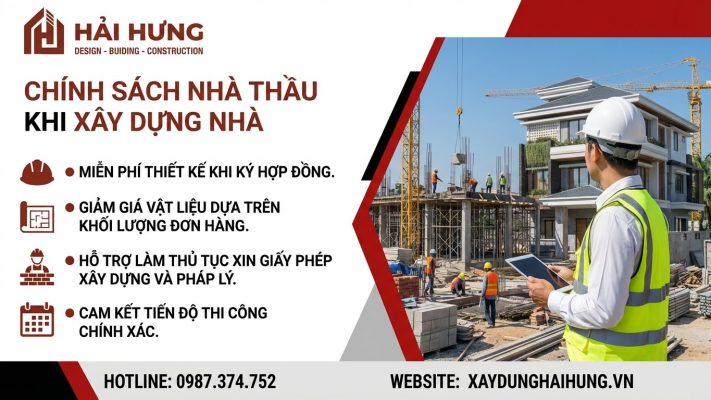 Chính sách nhà thầu khi xây nhà