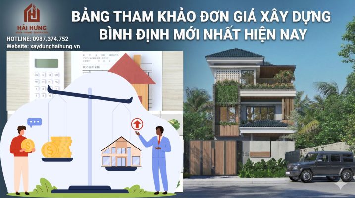 Bảng tham khảo đơn giá xây dựng Bình Định mới nhất hiện nay