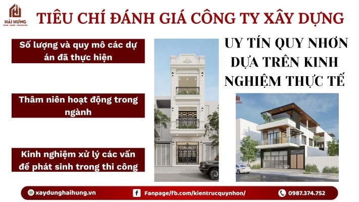Tiêu chí đánh giá công ty xây dựng uy tín Quy Nhơn dựa trên kinh nghiệm thực tế.webp