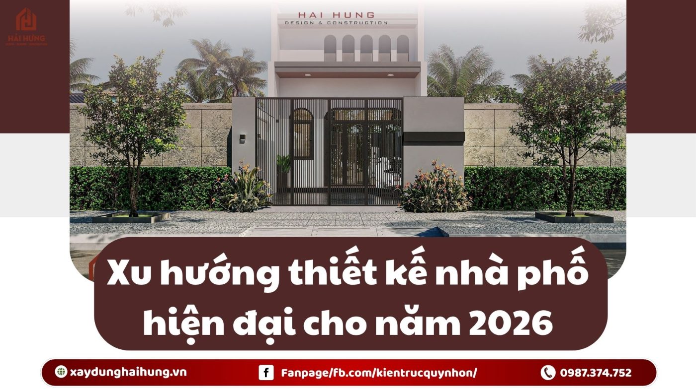 Xu hướng thiết kế nhà phố hiện đại cho năm 2026.webp